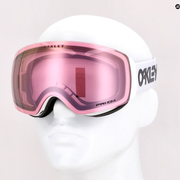 Gogle narciarskie Oakley Flight Deck M factory pilot white/prizm snow hi pink iridium 5