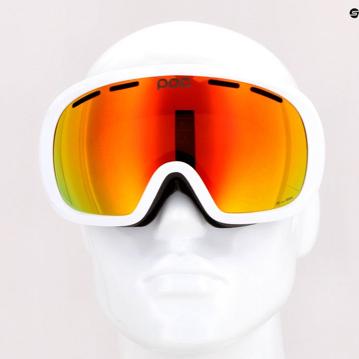 Gogle narciarskie POC Fovea Mid Clarity hydrogen white/spektris orange 12