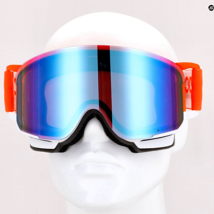 Gogle narciarskie POC Nexal Clarity Comp fluorescent orange/hydrogen white/spektris blue 13