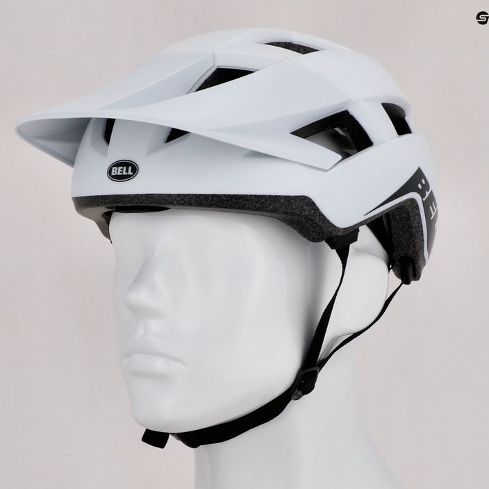 Kask rowerowy Bell Spark matte gloss white/black 9