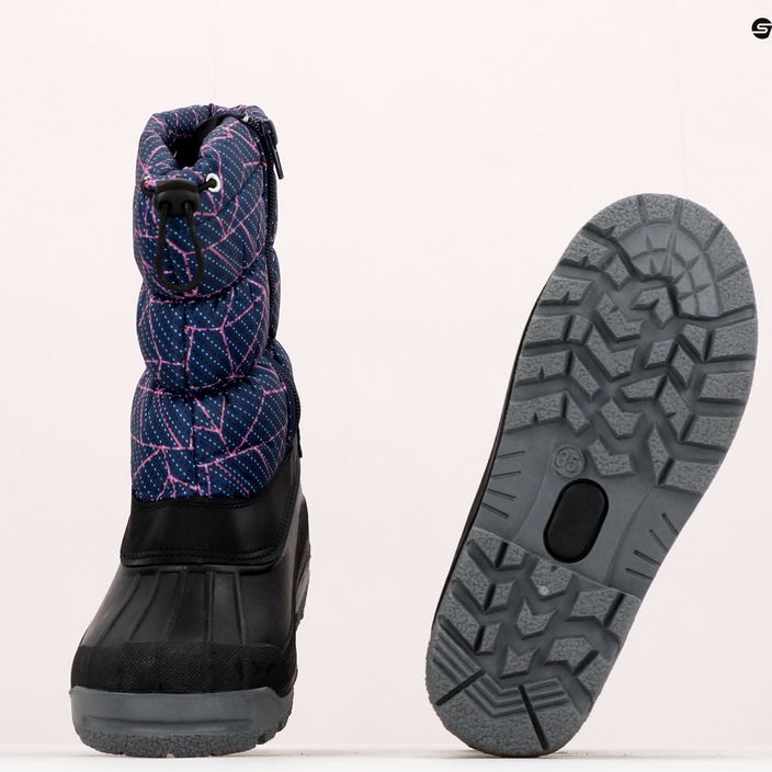 Śniegowce juniorskie CMP Sneewy Snowboots black blue/fucsia 13