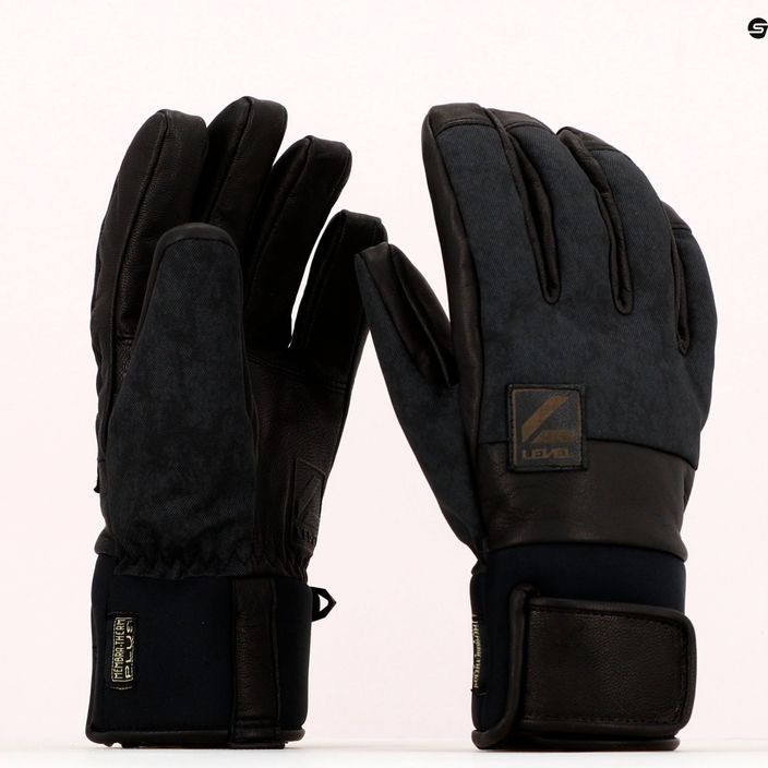 Rękawice snowboardowe męskie Level Rover black/grey 7