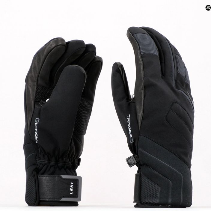 Rękawice narciarskie męskie LEKI Falcon 3D czarne 650803301 7