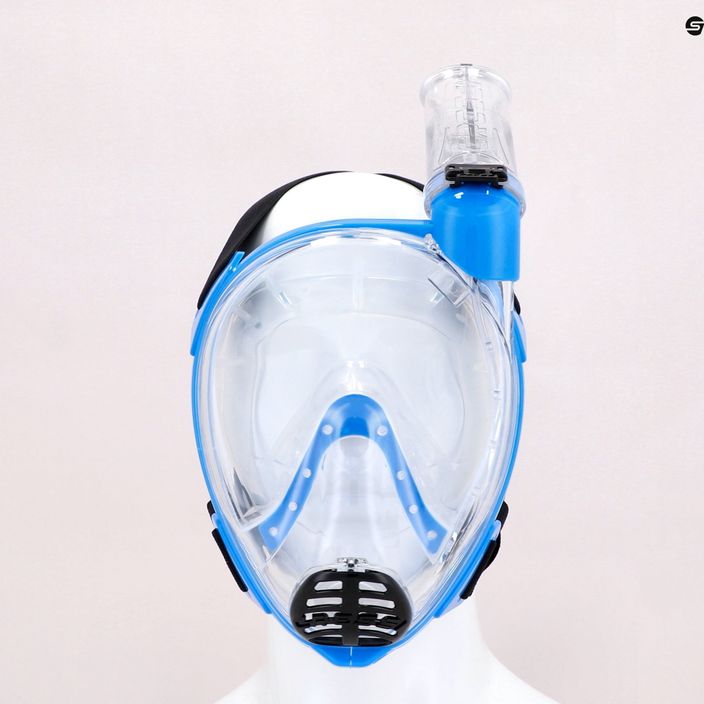 Maska pełnotwarzowa do snorkelingu dziecięca Cressi Baron Full Face clear/blue 7