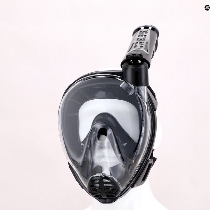 Maska pełnotwarzowa do snorkelingu Cressi Duke Dry Full Face black/black 10