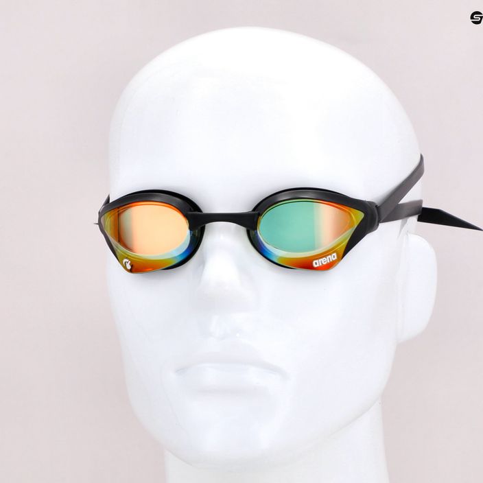 Okulary do pływania arena Cobra Core Swipe Mirror yellow copper/black 9