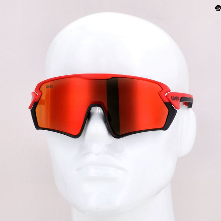 Okulary przeciwsłoneczne UVEX Sportstyle 231 red black mat/mirror red 7