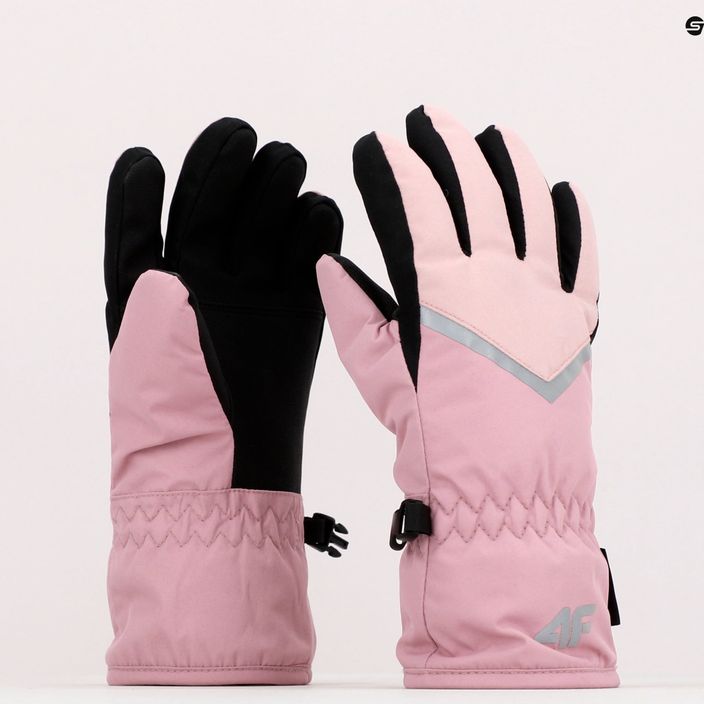 Rękawice narciarskie dziecięce 4F F039 light pink 10