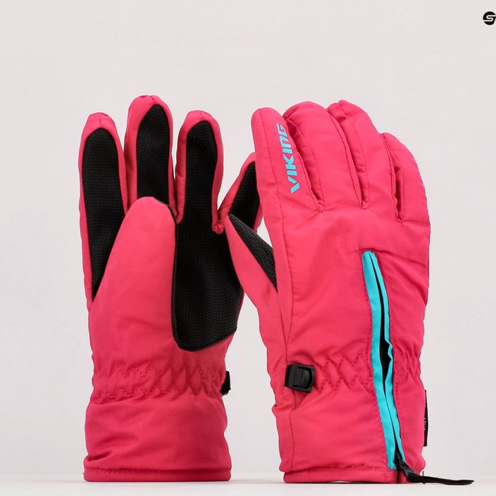 Rękawice narciarskie dziecięce Viking Asti pink 9