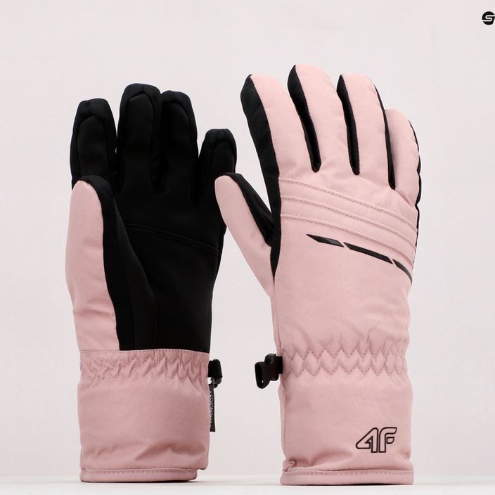 Rękawice narciarskie damskie 4F RED002 light pink 10