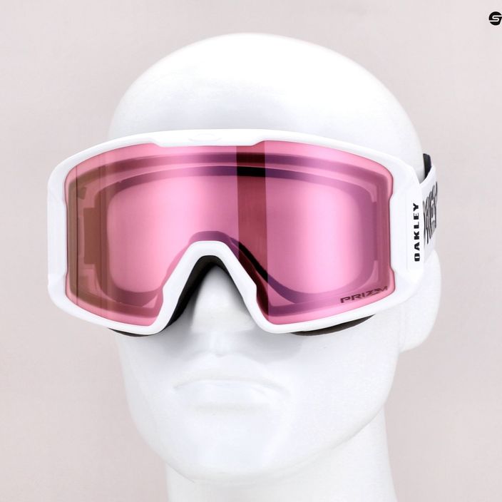 Gogle narciarskie Oakley Line Miner M factory pilot white/prizm snow hi pink iridium 5