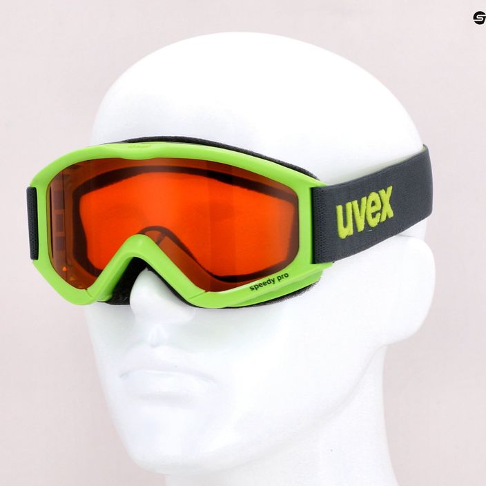 Gogle narciarskie dziecięce UVEX Speedy Pro lightgreen/lasergold 7