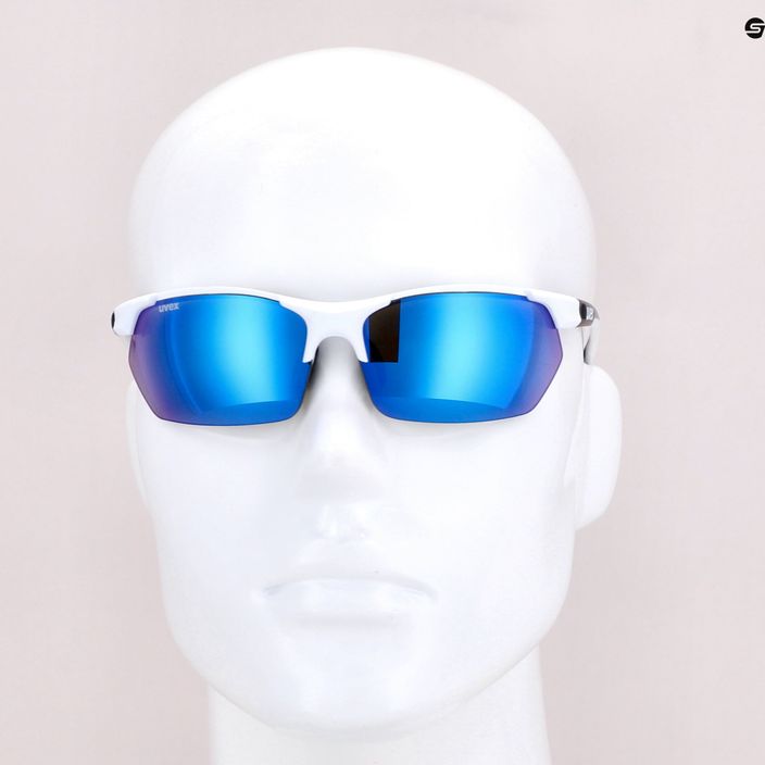 Okulary przeciwsłoneczne UVEX Sportstyle 114 Set white black mat/mirror blue/litemirror orange/clear 9