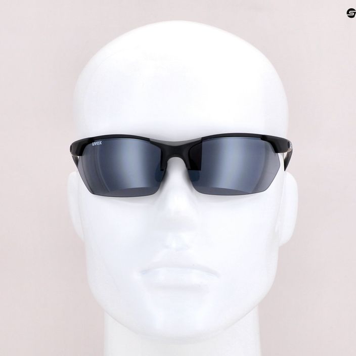 Okulary przeciwsłoneczne UVEX Sportstyle 114 Set black mat/litemirror silver/litemiror orange/clear 9