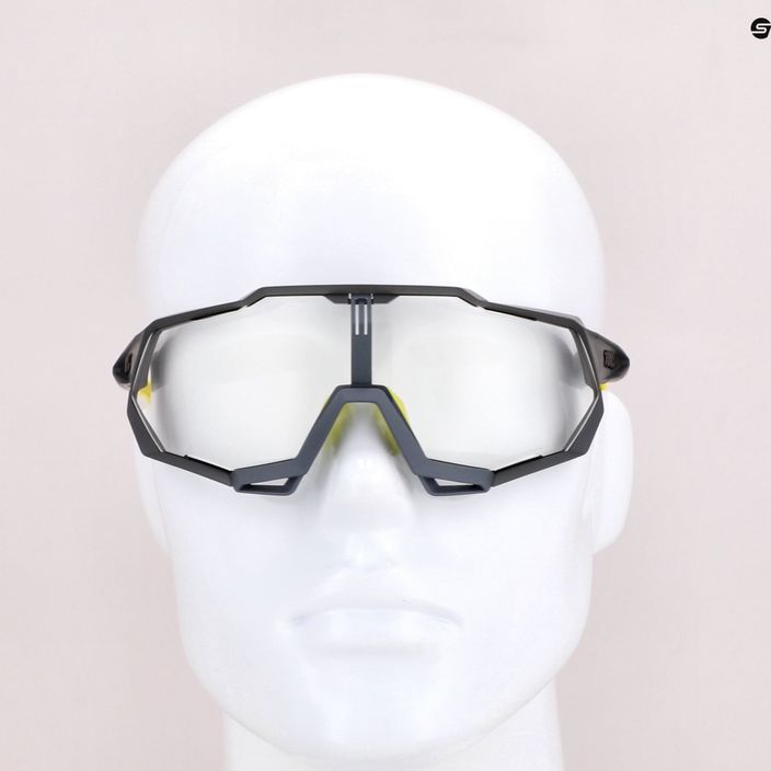 Okulary przeciwsłoneczne 100% Speedtrap Photochromic Lens soft tact cool grey 8