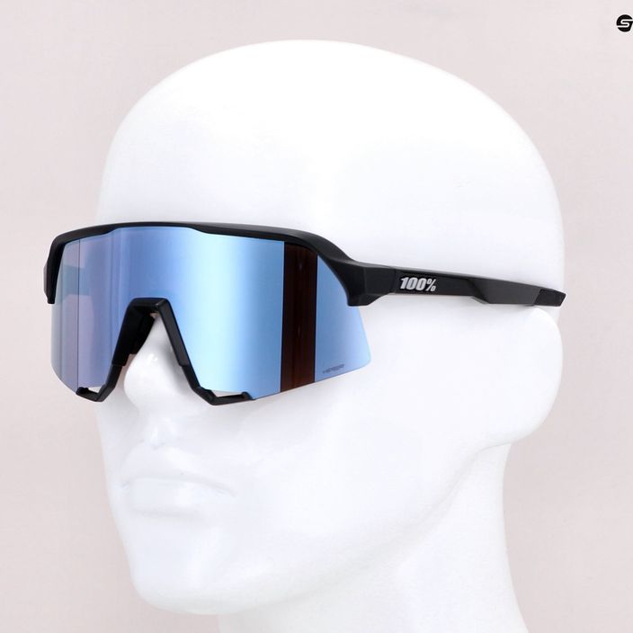 Okulary przeciwsłoneczne 100% S3 matte black/hiper blue 9