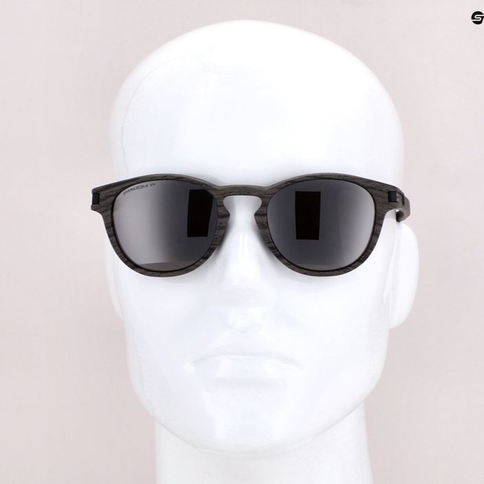 Okulary przeciwsłoneczne Oakley Latch woodgrain/prizm black polarized 7