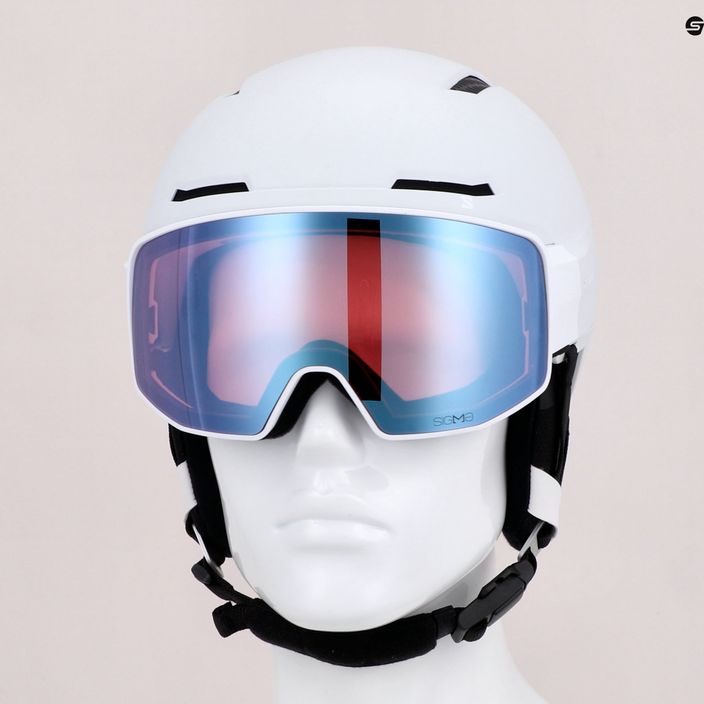 Kask narciarski Salomon Driver Prime Sigma Plus white/silver pink/sky blue 13