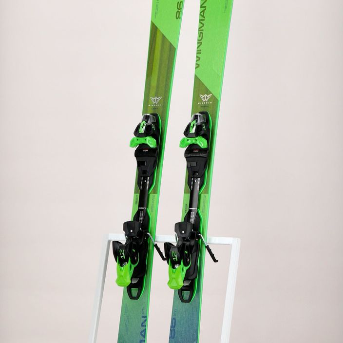 Narty zjazdowe Elan Wingman 86 CTI Fusion X + wiązania EMX 12 green 12