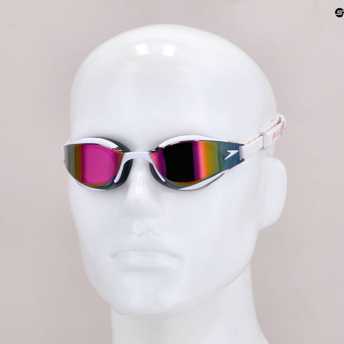 Okulary do pływania Speedo Fastskin Hyper Elite Mirror white/oxid grey/rose gold 10