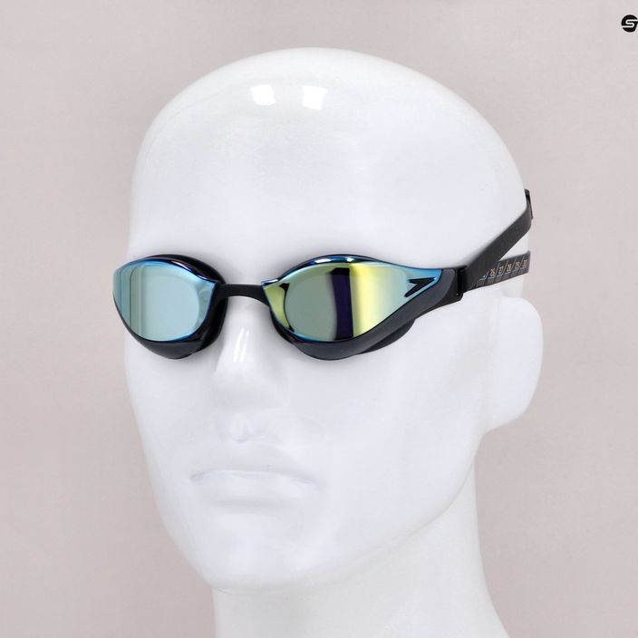 Okulary do pływania Speedo Fastskin Pure Focus Mirror black/cool grey/ocean gold 11