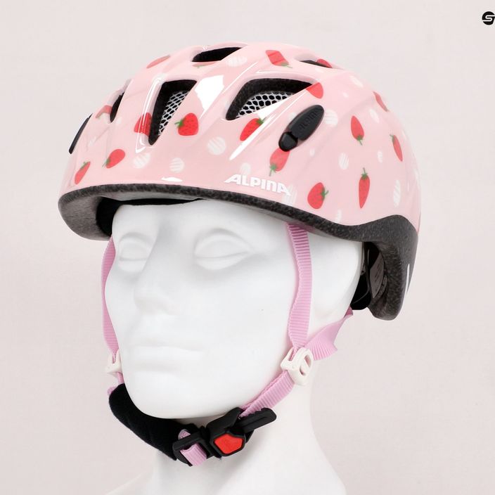 Kask rowerowy dziecięcy Alpina Ximo strawberry rose gloss 11