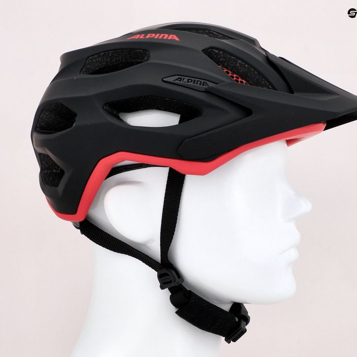 Kask rowerowy Alpina Carapax 2.0 black/red matte 10