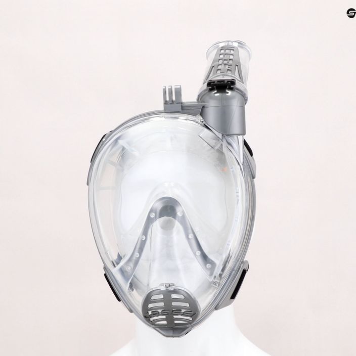 Maska pełnotwarzowa do snorkelingu Cressi Duke Action Full Face clear/silver 7