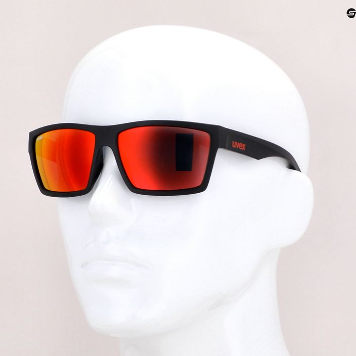 Okulary przeciwsłoneczne UVEX Lgl 29 black mat/mirror red 7
