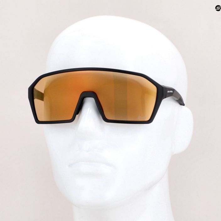 Okulary przeciwsłoneczne Alpina Ram Q-Lite V black  matt/red mirror 7