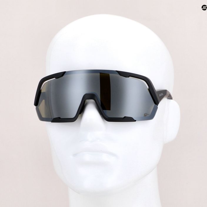 Okulary przeciwsłoneczne Alpina Rocket Q-Lite black matt/silver mirror 7