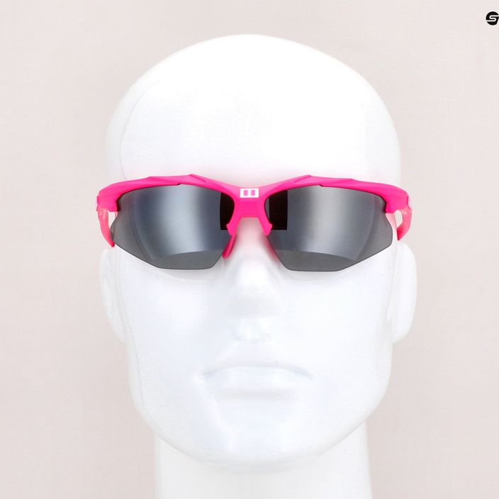Okulary przeciwsłoneczne Bliz Hybrid Small pink/smoke silver mirror 8