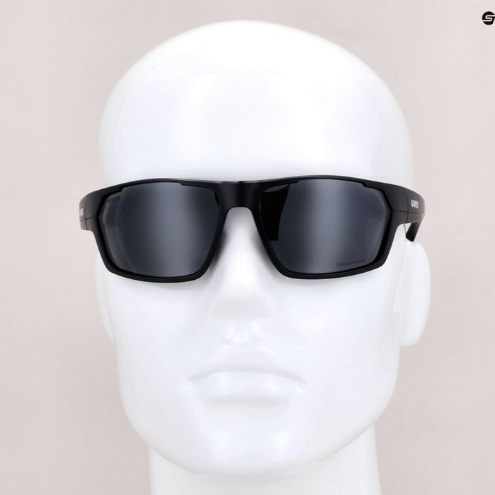 Okulary przeciwsłoneczne UVEX Sportstyle 233 P black mat/polavision litemirror silver 10