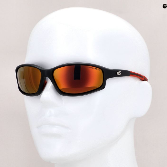 Okulary przeciwsłoneczne GOG Calypso matt black/red/red mirror 7
