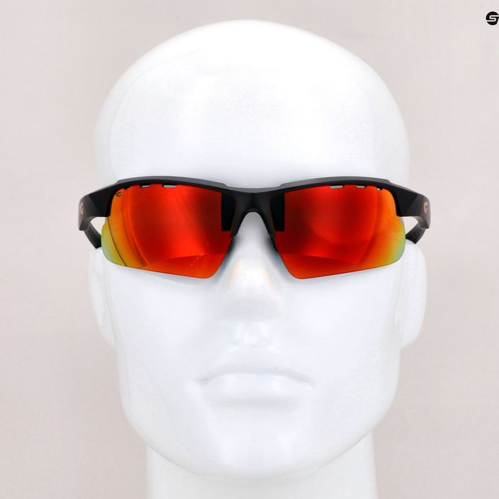 Okulary przeciwsłoneczne GOG Faun matt black/polychromatic red 9