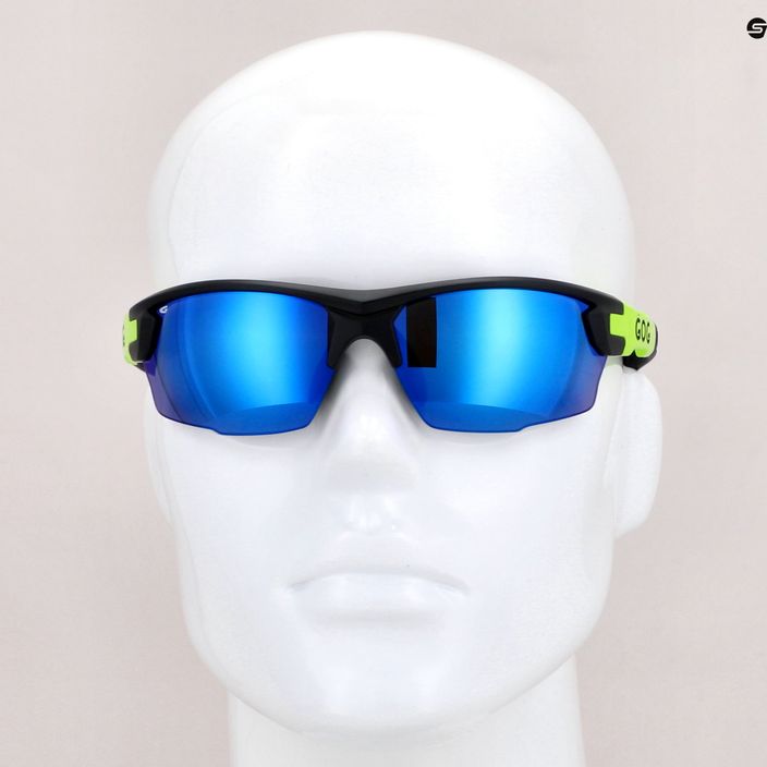 Okulary przeciwsłoneczne GOG Steno matt black/green/ polychromatic white/blue 12