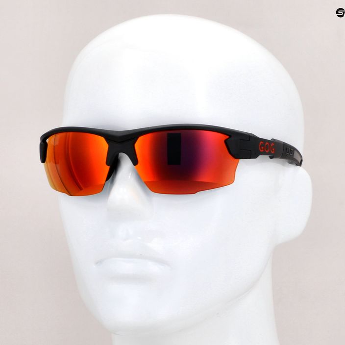 Okulary przeciwsłoneczne GOG Steno matt black/polychromatic red 7