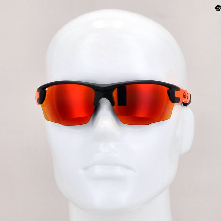 Okulary przeciwsłoneczne GOG Steno matt black/orange/polychromatic red 8