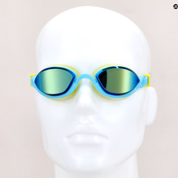 Okulary do pływania HUUB Pinnacle Air Seal aqua/flue yellow 8