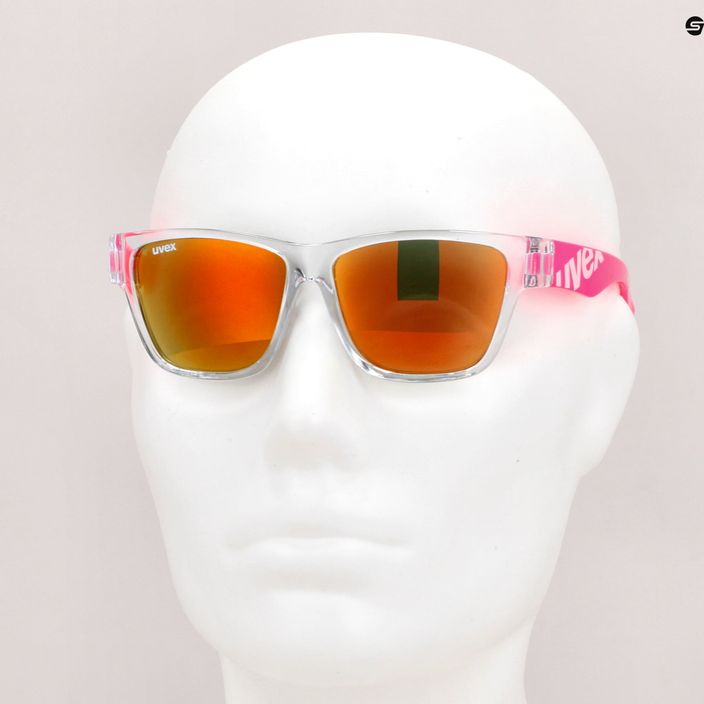 Okulary przeciwsłoneczne dziecięce UVEX Sportstyle 508 clear pink/mirror red 7