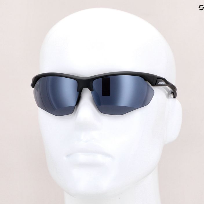 Okulary przeciwsłoneczne Alpina Defey HR black matte/black mirror 7