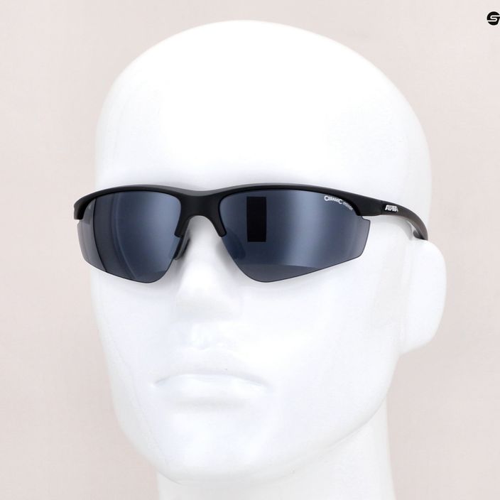 Okulary przeciwsłoneczne Alpina Tri-Effect 2.1 black matte/black mirror/clear/orange mirr 7