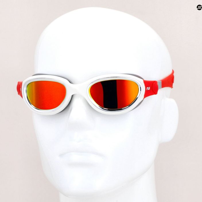Okulary do pływania ZONE3 Venator-X silver/white/red 7
