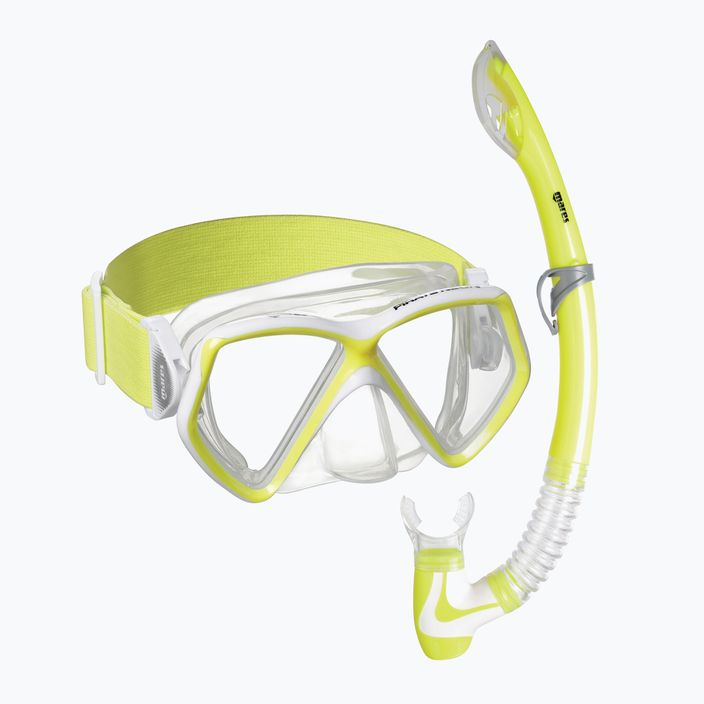 Zestaw do snorkelingu dziecięcy Mares Combo Pirate Neon yellow/white/clear 411788SF