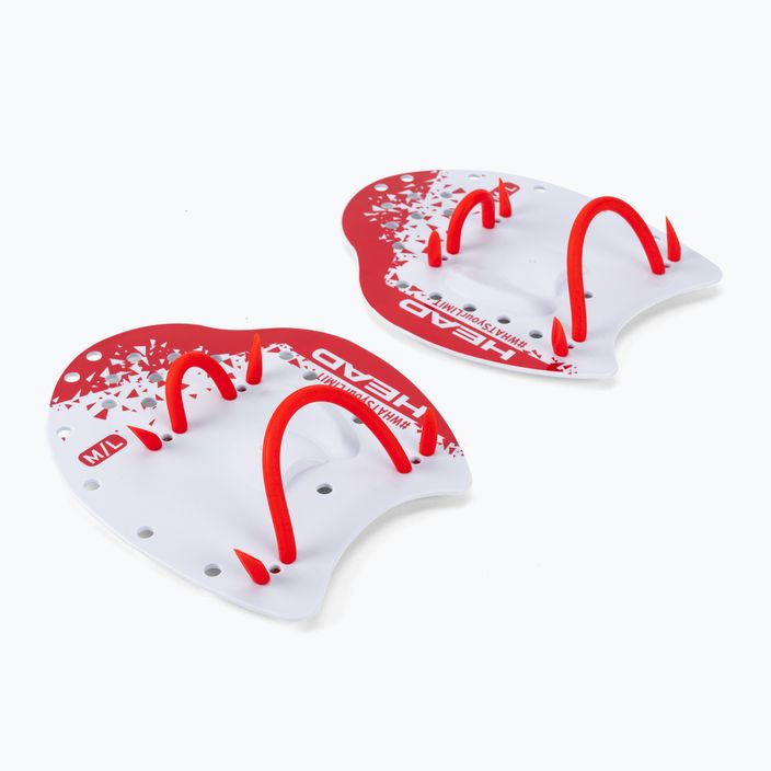 Wiosełka do pływania HEAD Flat Paddles white/red