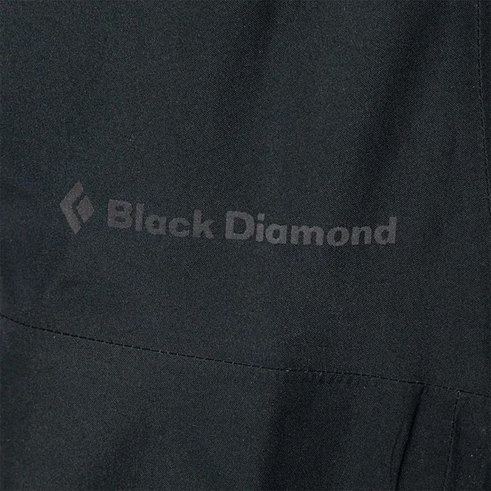 Spodnie przeciwdeszczowe męskie Black Diamond Liquid Point black 4