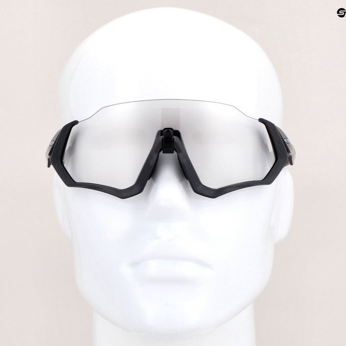 Okulary przeciwsłoneczne Oakley Flight Jacket steel/clear to black photochromic 7