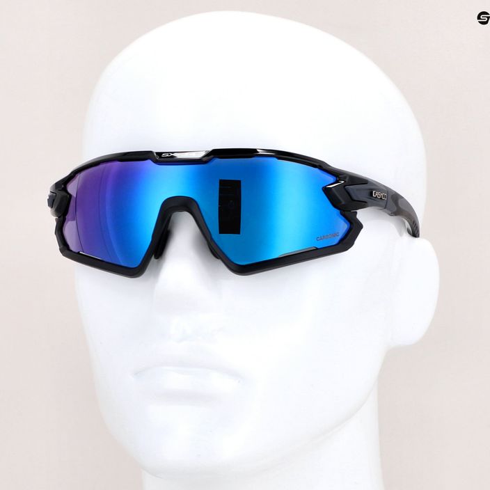 Okulary przeciwsłoneczne CASCO SX-34 Carbonic black/blue mirror 8