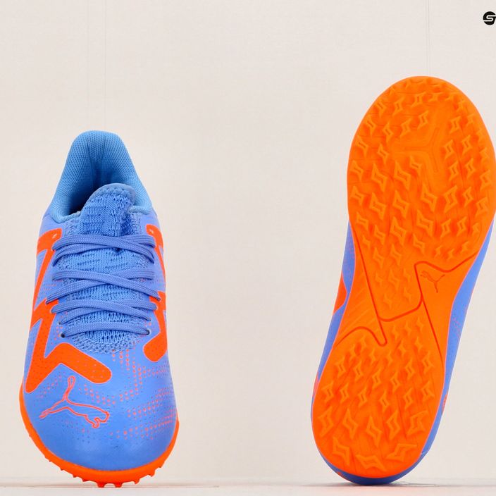 Buty piłkarskie dziecięce PUMA Future Play TT blue glimmer/puma white/ultra orange 11