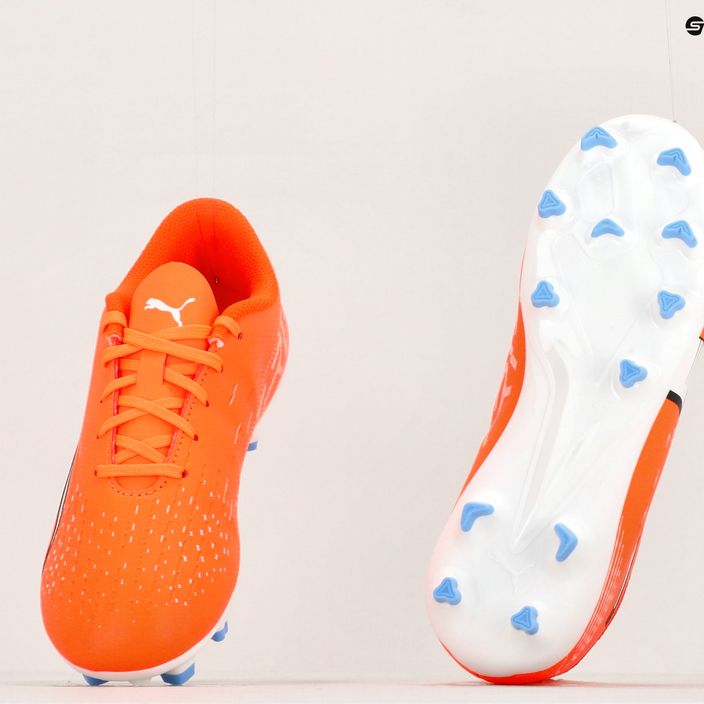 Buty piłkarskie dziecięce PUMA Ultra Play FG/AG ultra orange/puma white/blue glimmer 11